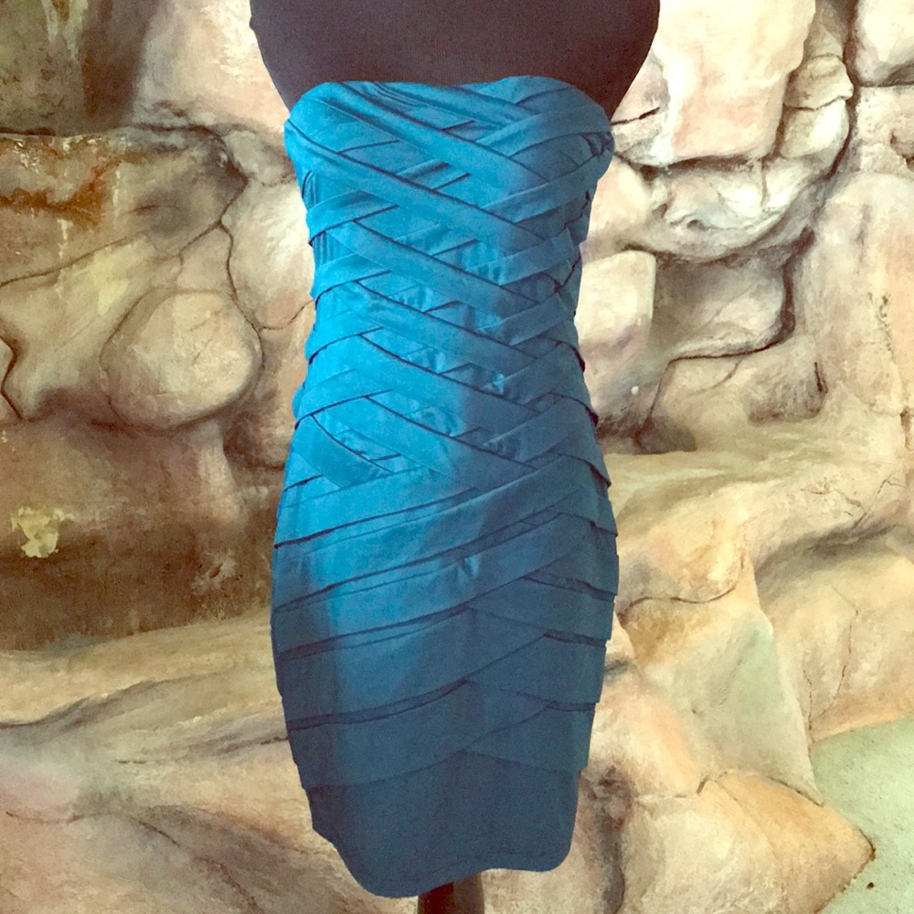 Teal Bandage Dress